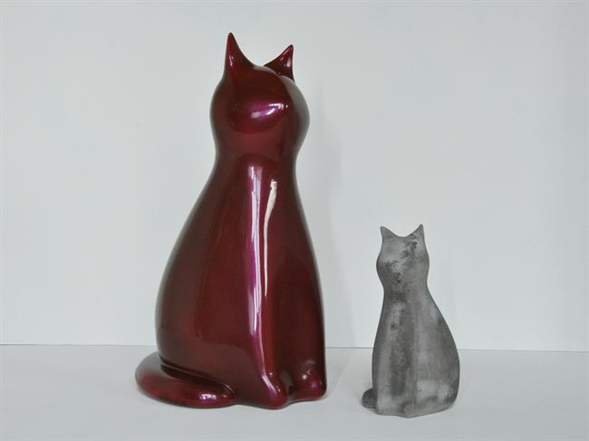 figurine du chat bastet, chat résine, chat béton