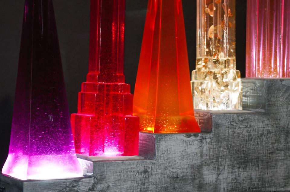sculpture lumineuse gratte ciel